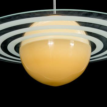 TAKLAMPA, "Saturnus", 1900-talets mitt. Diam 74 cm.