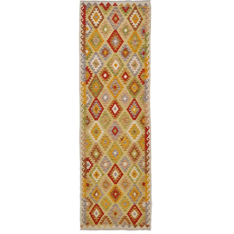 A runner, kilim, ca 290 x 89 cm.