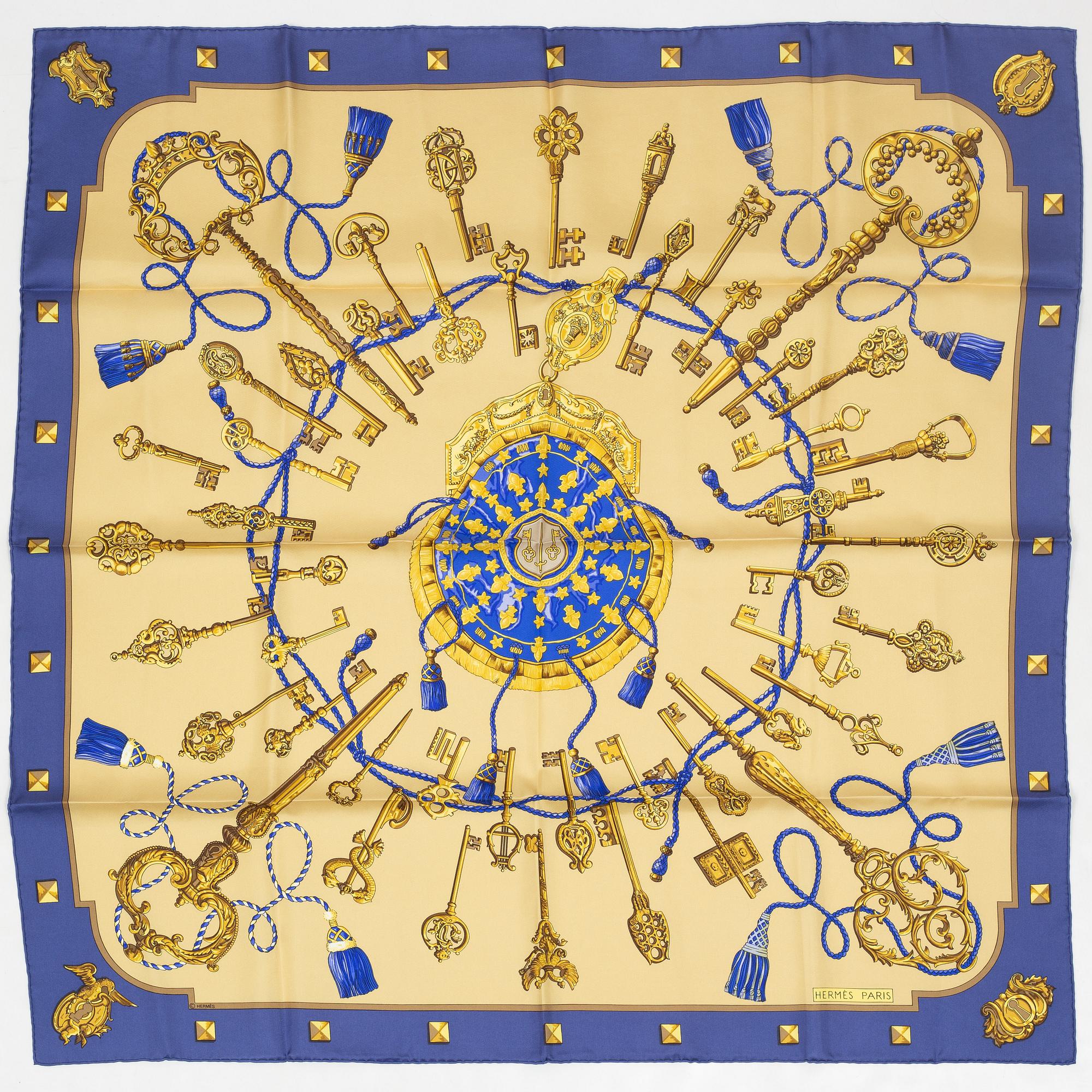 Hermès, scarf, "Les Clés".