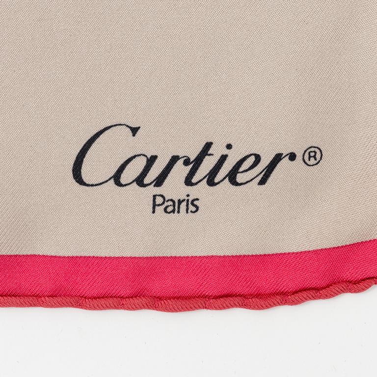 Cartier, a twill silk scarf.