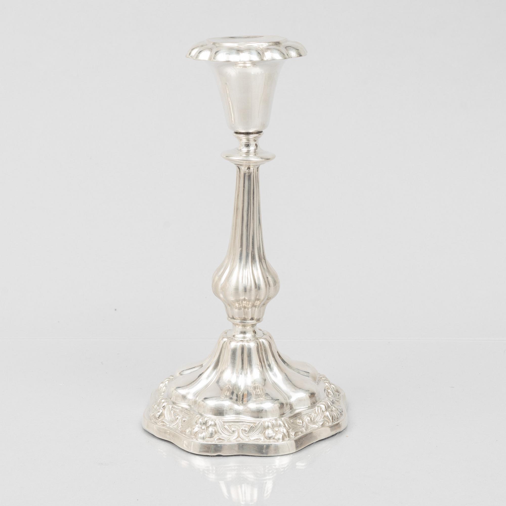An Austrian silver candlestick, second half of the 20th Century.