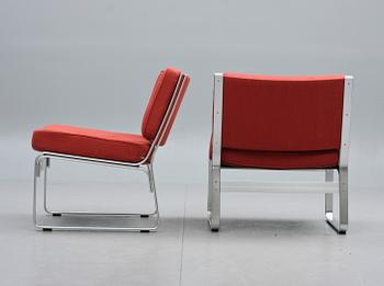 FÅTÖLJER, ett par, "Mondo", Karl Erik Ekselius, JOC Möbler, Vetlanda 1960-/1970-tal.