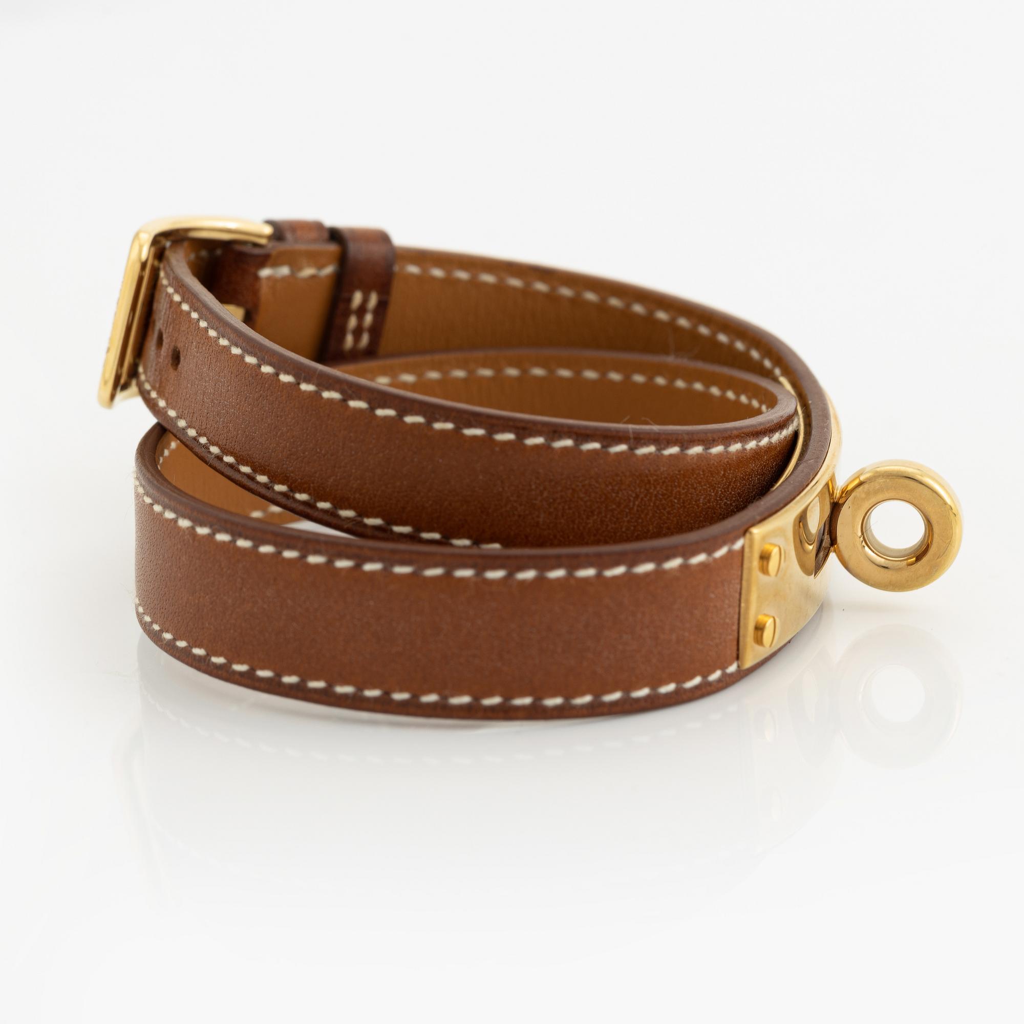 Hermès, armbandsur, "Kelly Lock" + extra armband, 2004.