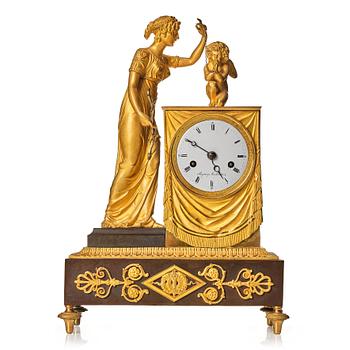 115. A Swedish empire mantel clock by Ryberg.