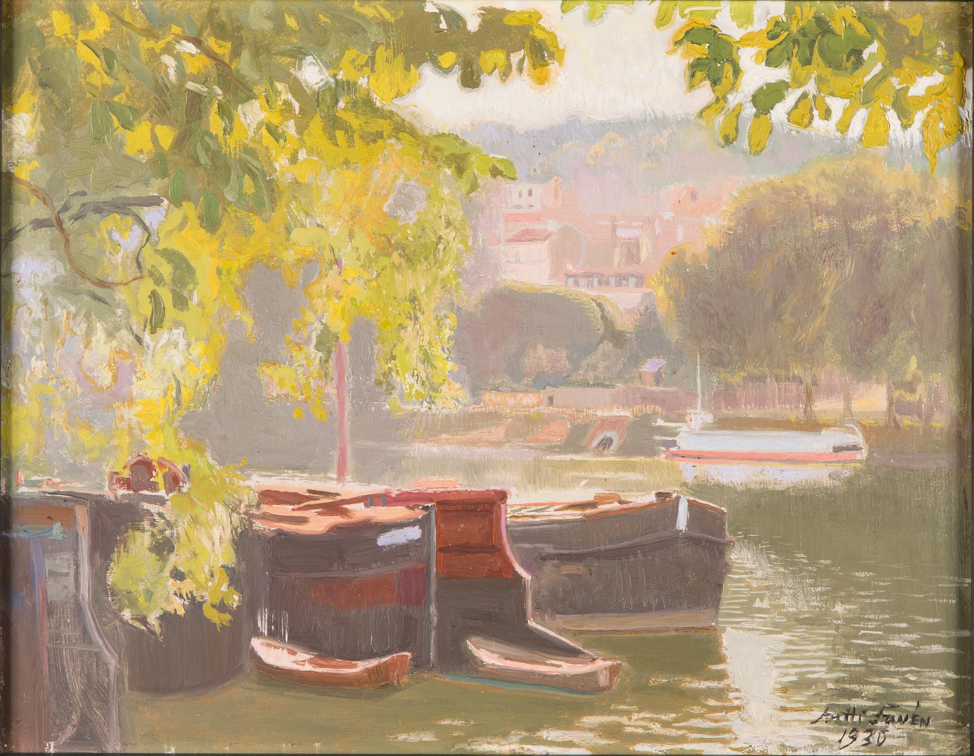 Antti Favén, French river landsacpe.