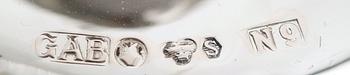LJUSSTAKAR, 4 st (2+2), silver, GAB, 1960-tal.