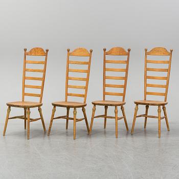 Four 20th century chairs by Nässjö Stolfabrik.
