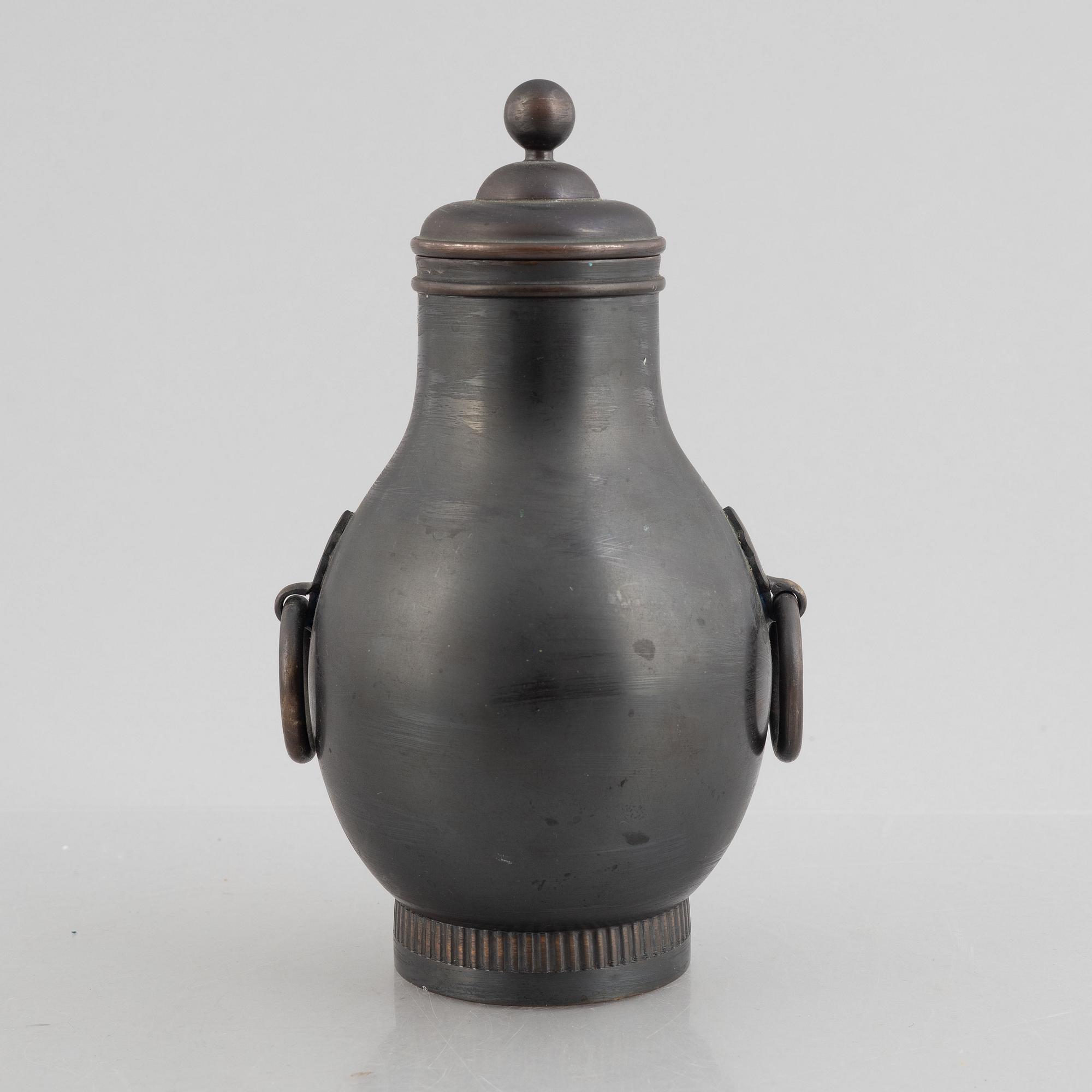 Svenskt Tenn, an urn with cover, Stockholm, Sweden 1929.