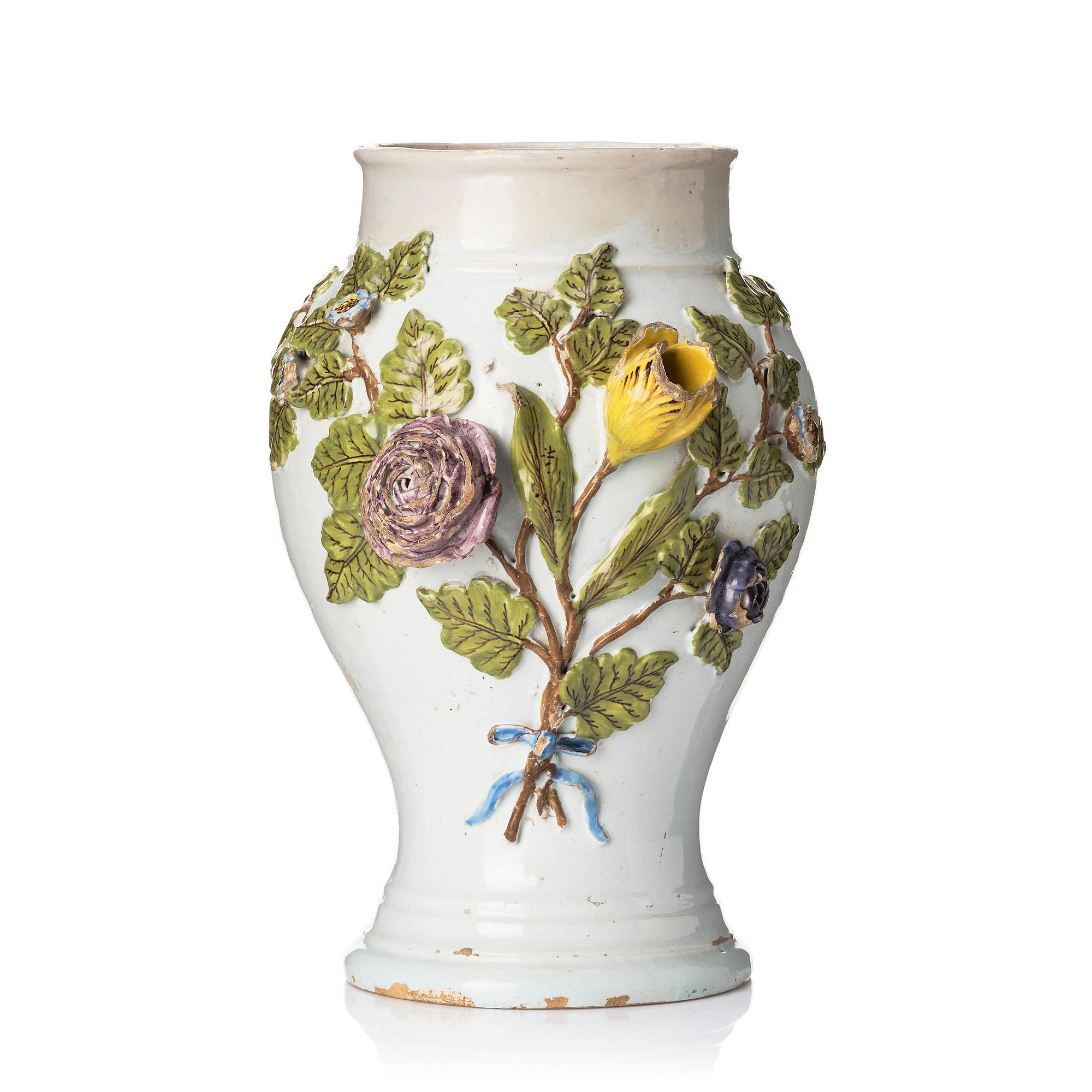 A German faience jar, Hannoversch Münden, 18th Century.