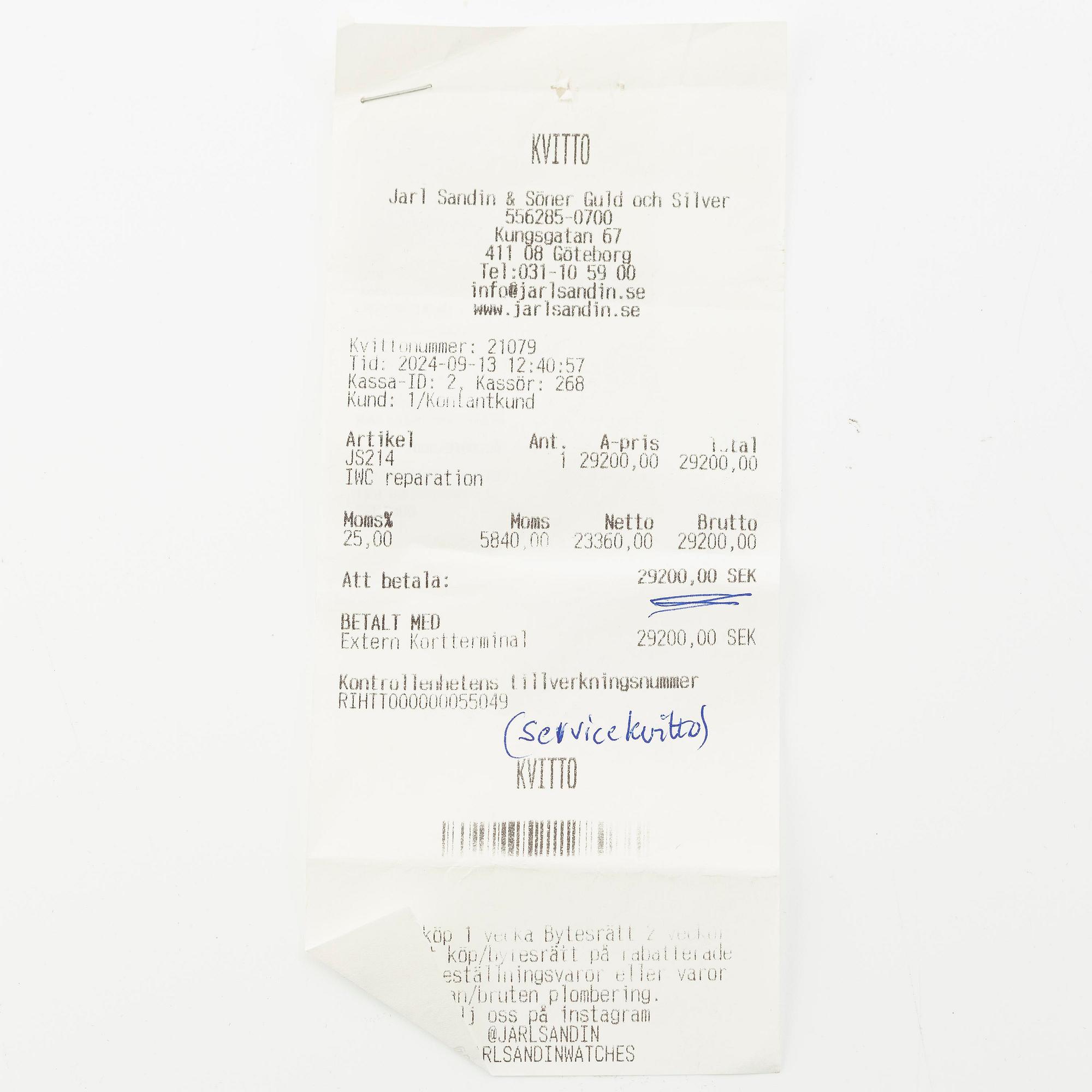 IWC, Da Vinci, Perpetual Calendar, Rattrapante, ca 2000.