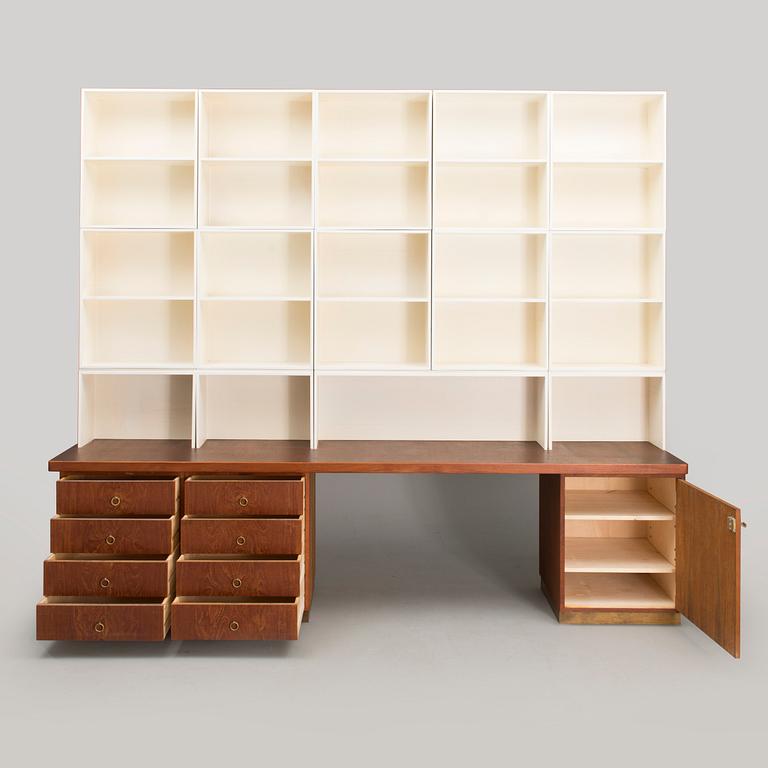 A 1960s book shelf for HMN Huonekalu Mikko Nupponen, Lahti, Finland.