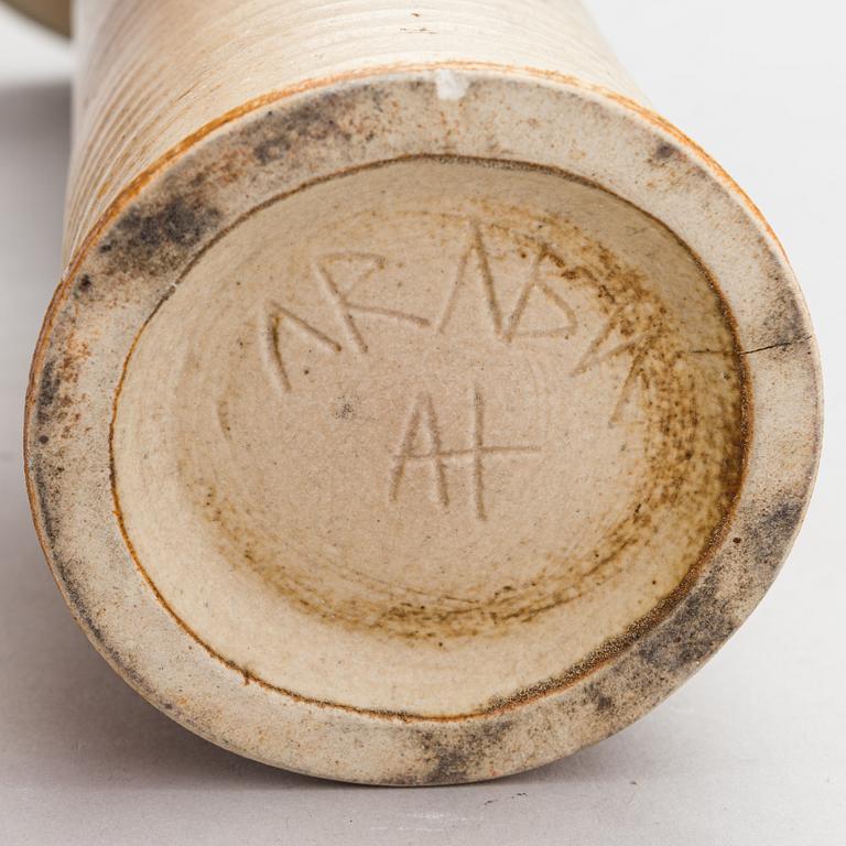 Annikki Hovisaari, a ceramic vase, signed AH Arabia.