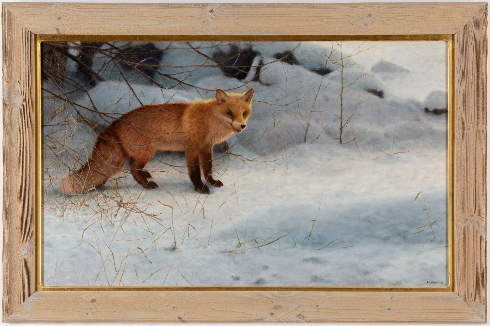 LENNART SAND, oil on canvas, signerad and dated -95.