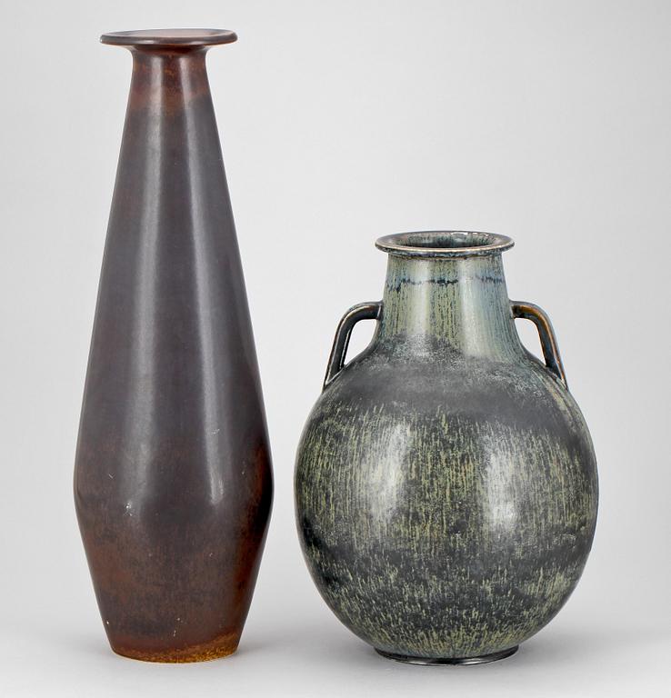 VAS och URNA, stengods, Rörstrand, Gunnar Nylund, 1900-talets andra hälft.