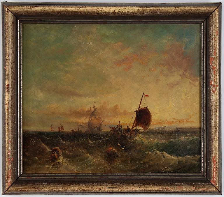 William Edward Webb, oil on canvas signed.