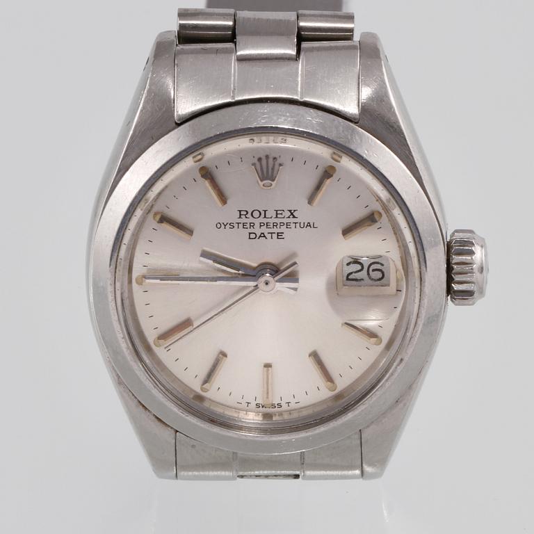 ARMBANDSUR, dam, stål, "date", Rolex, 1900-talets senare del.