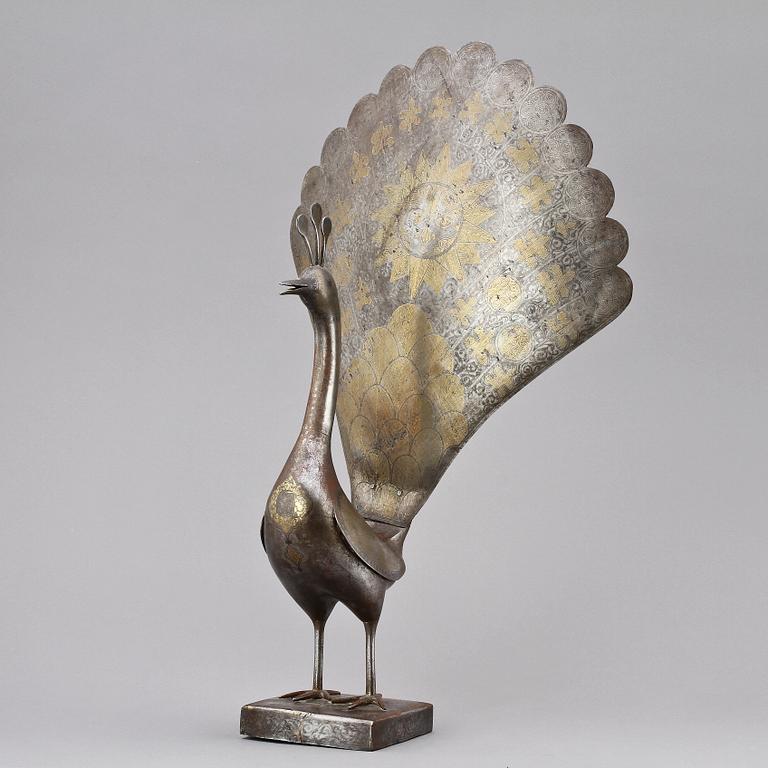 SKULTPUR, gulmetall, orientalisk, 1900-talets första hälft.