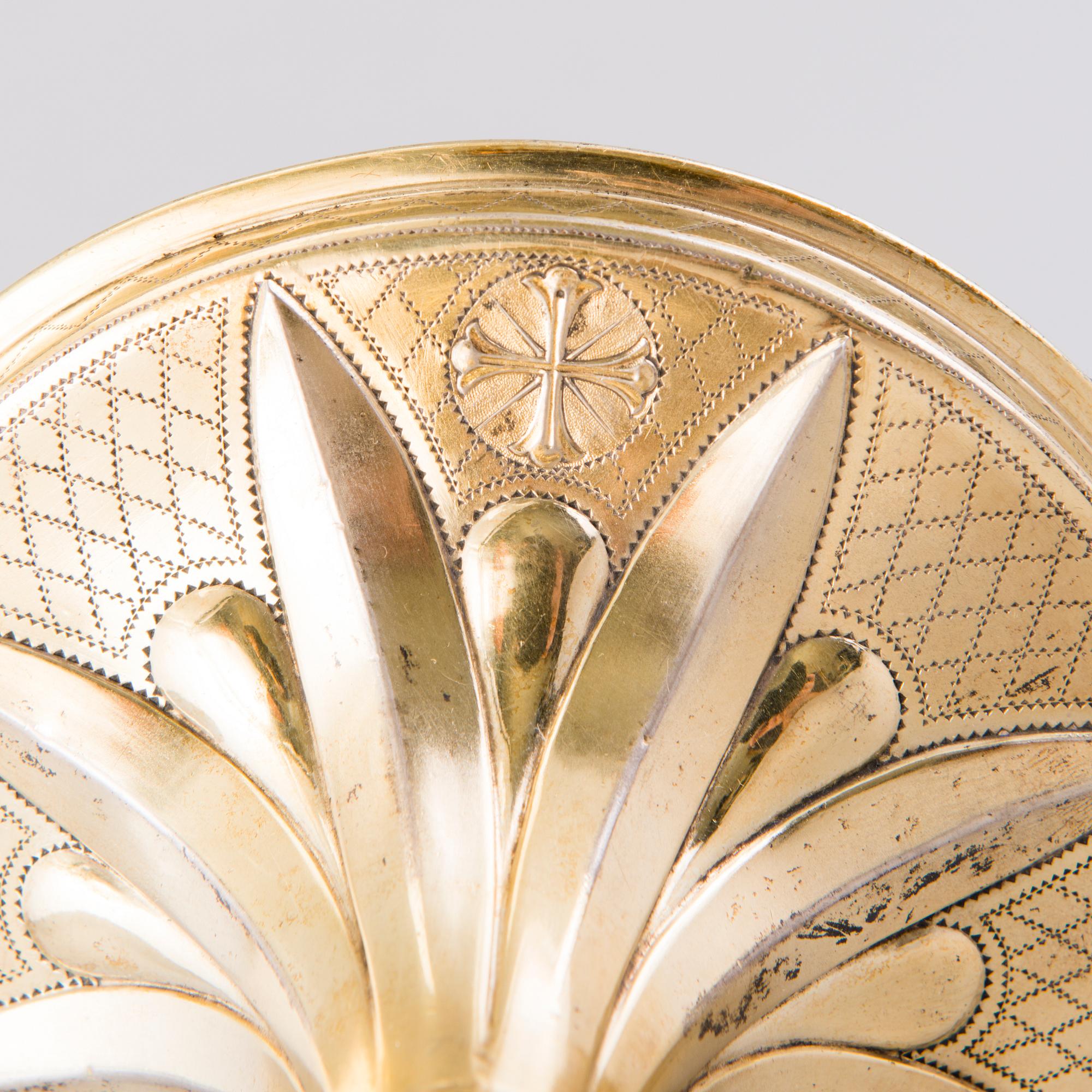 A French gilt silver chalice from the end of the 19th Century.