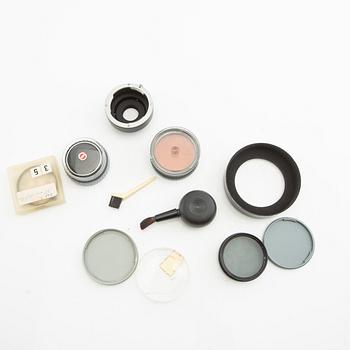 Hasselblad 500 C/M camera with lens and accessories.