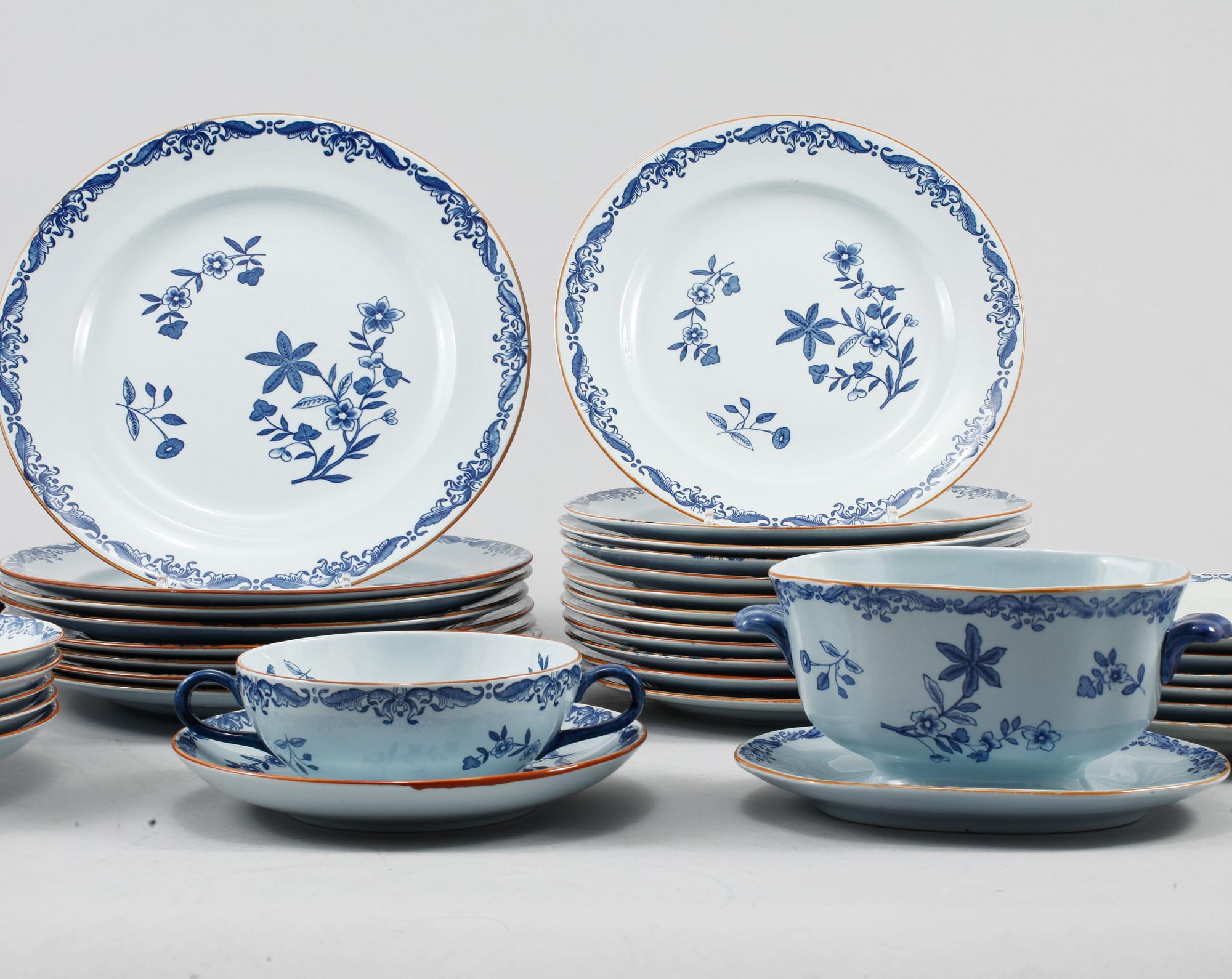 SERVISDELAR, 37 delar, porslin, Ostindia, Rörstrand, 1900-tal.