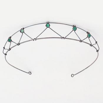 Sterling silver diadem.