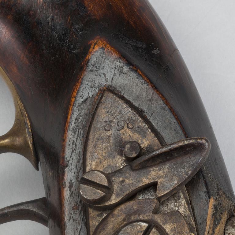 A percussion gun, 19th century,