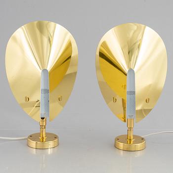 Vägglampor, ett par, modell 1030, Aneta, 1900-talets senare del.