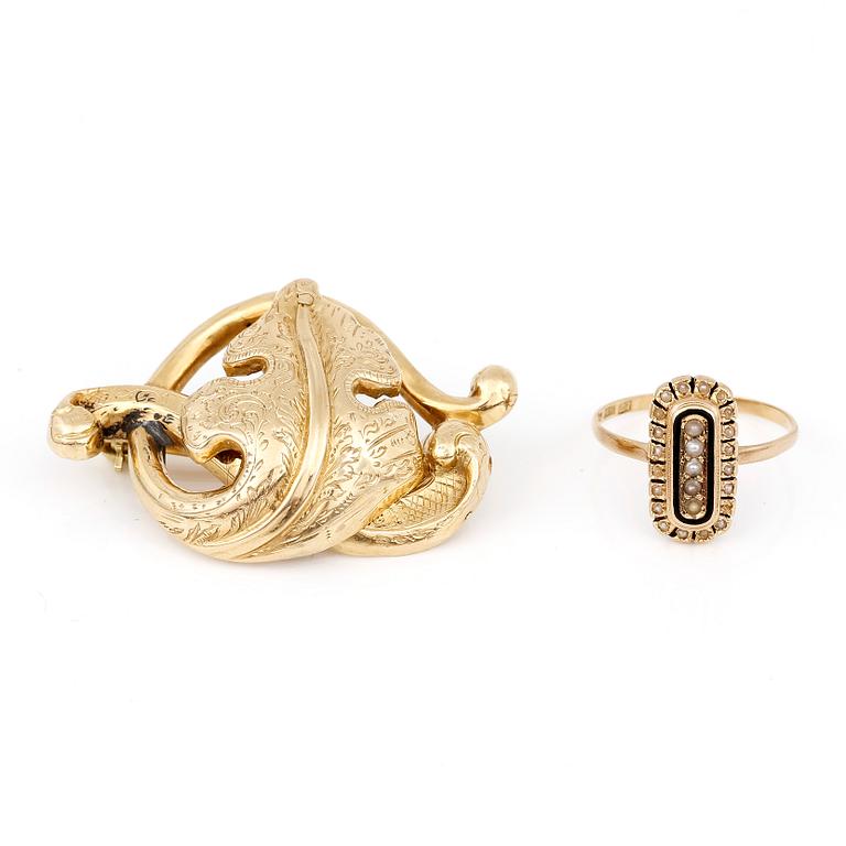 BROSCH samt RING, Stockholm, 1800-talets andra hälft och 1900-talets början.