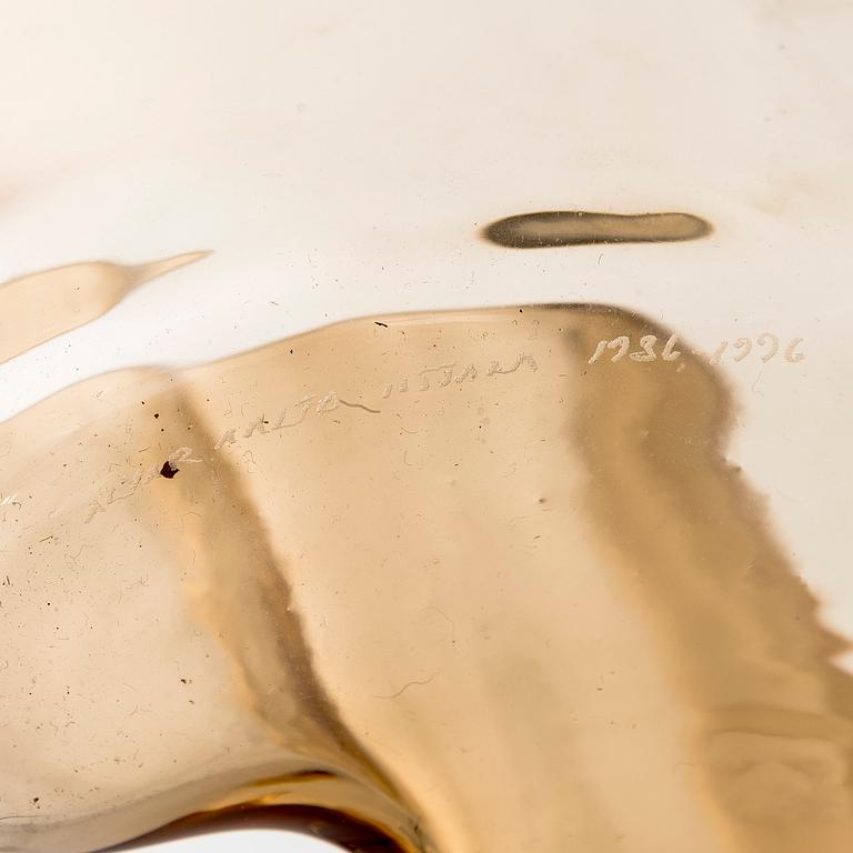 Alvar Aalto, maljakko, "3030", 60-vuotisjuhlamaljakko, signeerattu Alvar Aalto Iittala 1936-1996.