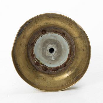 A Chinese blue and white porcelain 'dragon' vase, Qing dynasty.