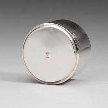 A Swedish 18th century silver box, marks of Arvid Floberg, Stockholm 1783.