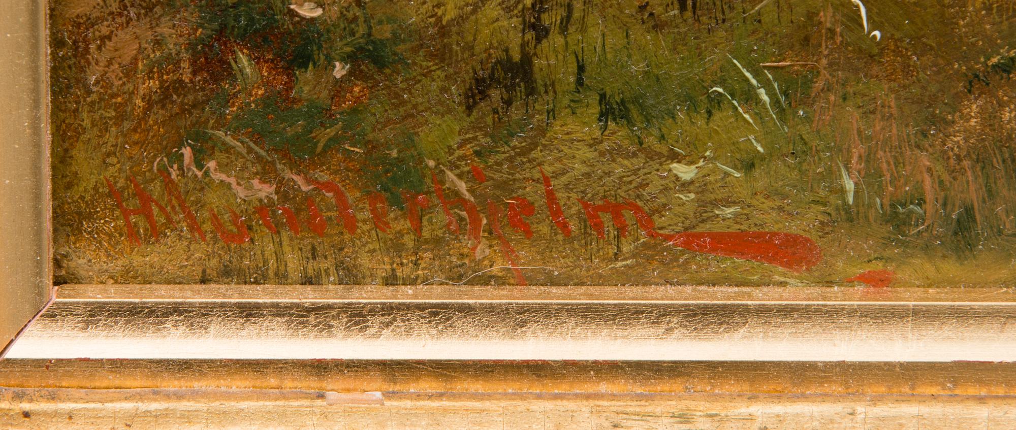 HJALMAR MUNSTERHJELM, FISKARE VID STRANDEN.