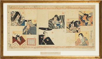 Utagawa Kunisada, Portraits of the bearer's of the name Ichikawa Danjûrô.