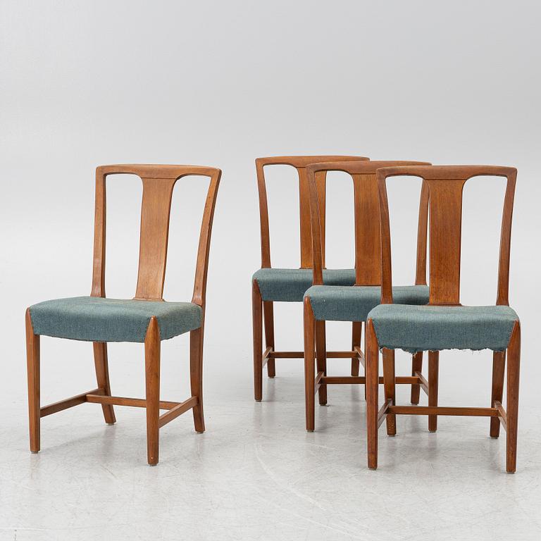 Runar Engblom, four chairs, for the Stockholm Handicraft Association, 1940s-50s.