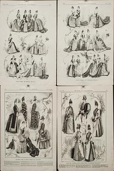 TIDNINGSTRYCK, 12 st, 1880-tal.