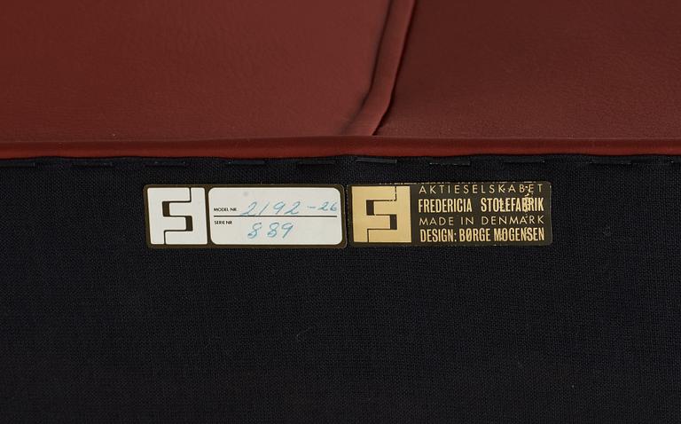 SOFFA, "Coupé / 2192", Børge Mogensen, Fredericia Stolefabrik, Danmark.