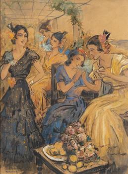 Allan Österlind, mixed media, signed.