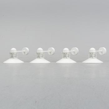 Four outdoor lamps by Alfred Homann & Ole V. Kjear for Louis Poulsen, Denmark.