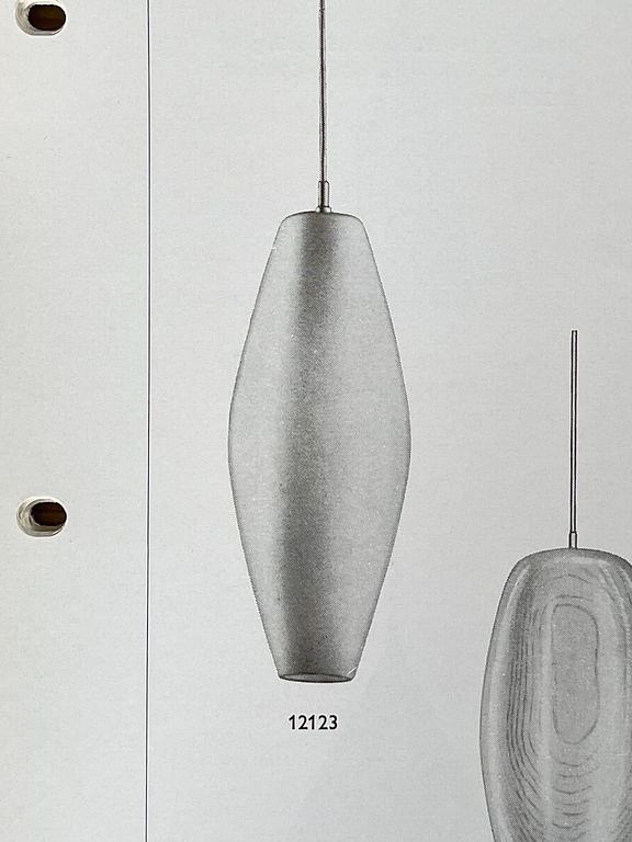 Harald Notini, eller Uno Westerberg, taklampa, Arvid Böhlmarks Lampfabrik, Stockholm, 1950-tal.