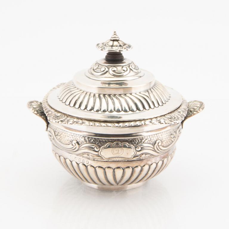 An English 18th century silver bowl mark of  Stephen Adams London, weight 392 grams.