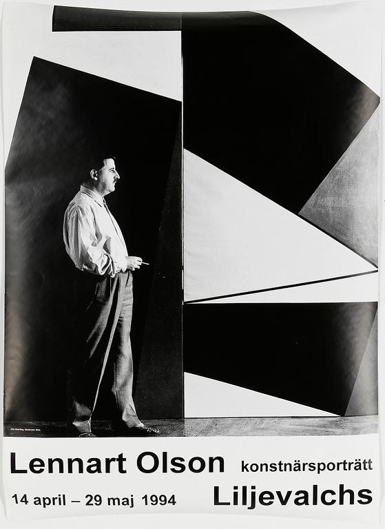 LENNART OLSON, utställningsaffisch, 1994.