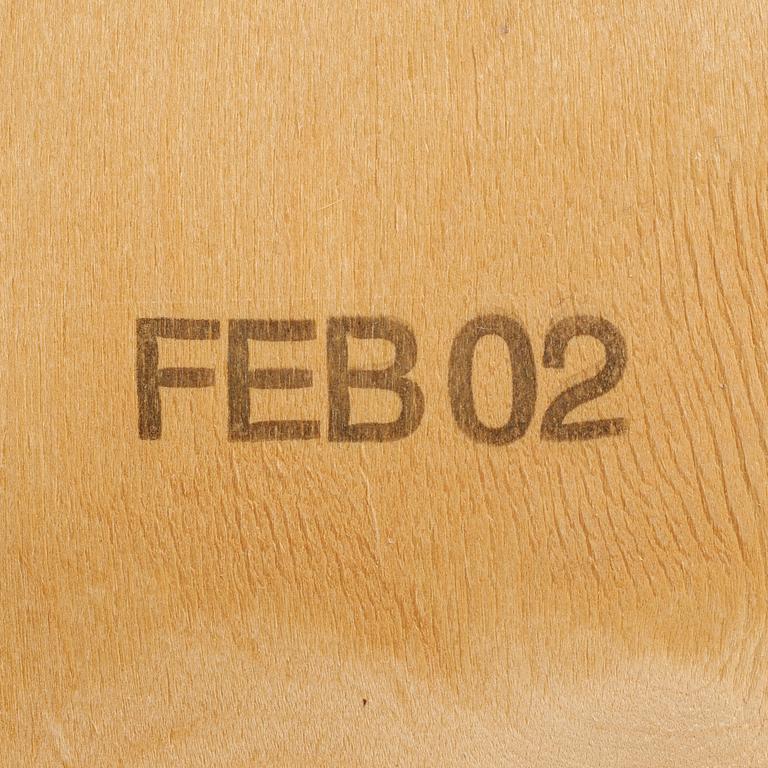 Yngve Ekström, a 'Lamino' easy chair with stool for Swedese, end of 20th century.