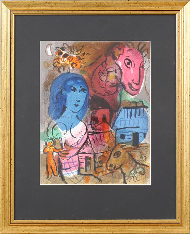 MARC CHAGALL, litografi ur bok, 1969.