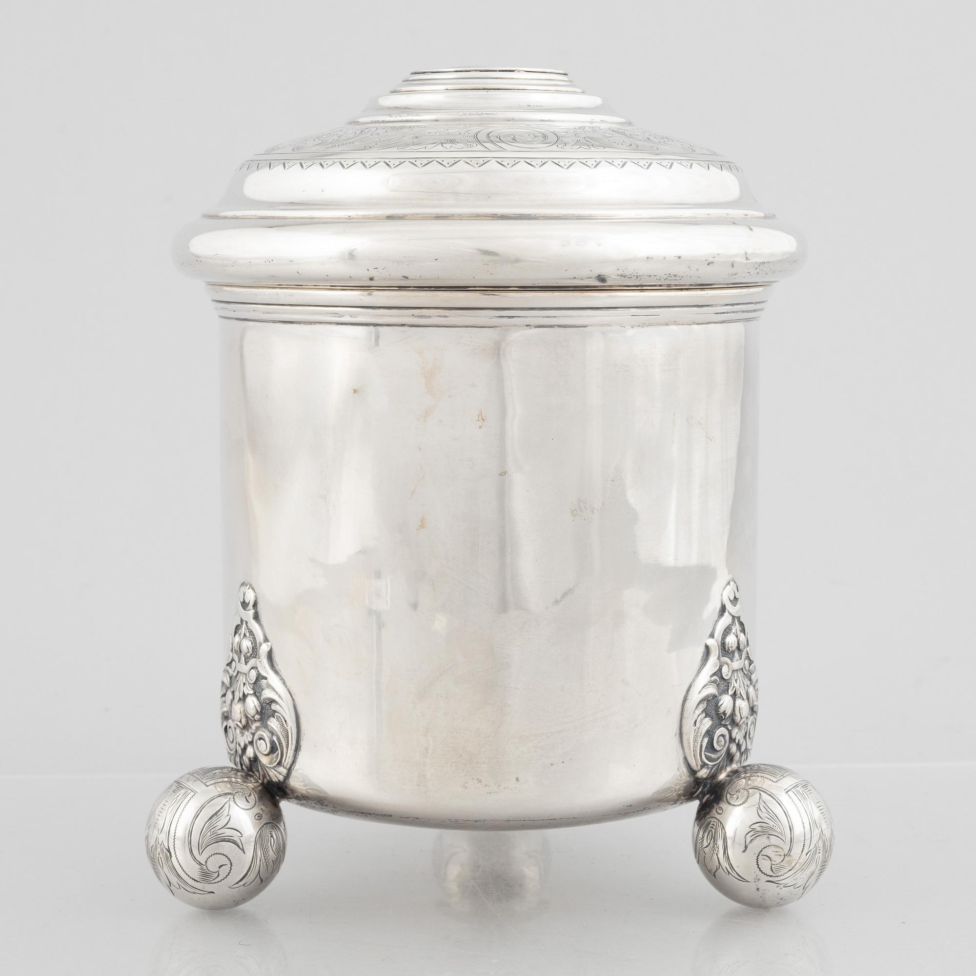 A Swedish 20th century silver tankard, mark of CG Hallberg, Stockholm 1929.