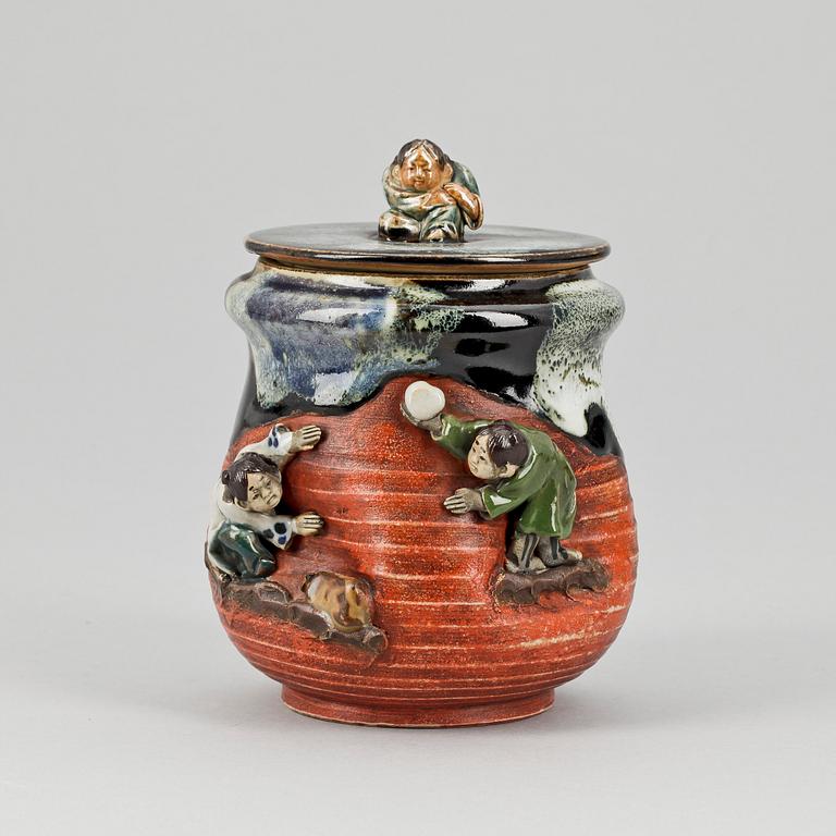 BURK med LOCK, keramik, Japan, 1900-tal.