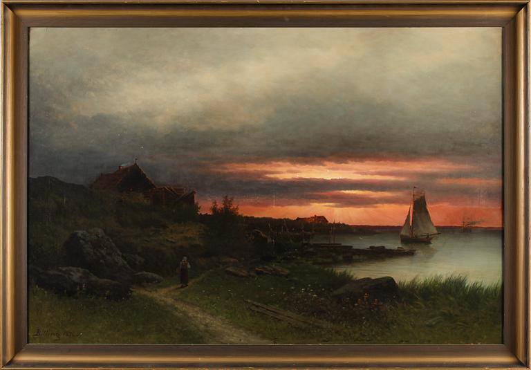 LARS THEODOR BILLING, olja på duk, signerad och daterad 1876.