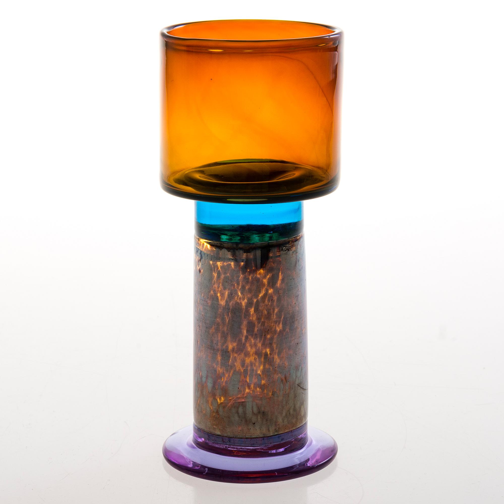 KAJ FRANCK, POKAALI, lasia, signeerattu Kaj Franck Nuutajärvi Notsjö.