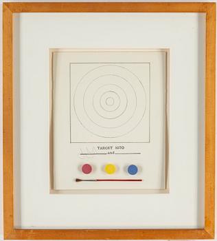 JASPER JOHNS, multiple, 1971, printed signature, published by The Museum of Modern Art's 'Technics and creativity.