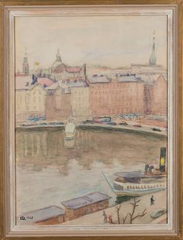 EMIL EDVARD DANIELSSON, akvarell, signerad ED. och daterad 1963.