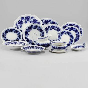 SERVISDELAR, 63 st, flintgods, "Vinranka", Arthur Percy, Gefle, 1900-tal.